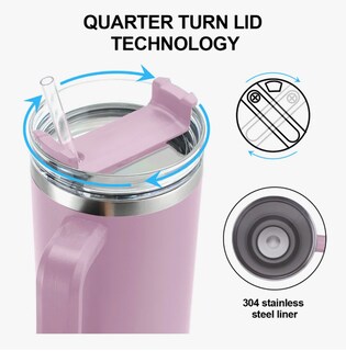 Foto 3 | Vaso Xtellar Térmico De 40oz Acero Inoxidable Modelo Violeta Claro