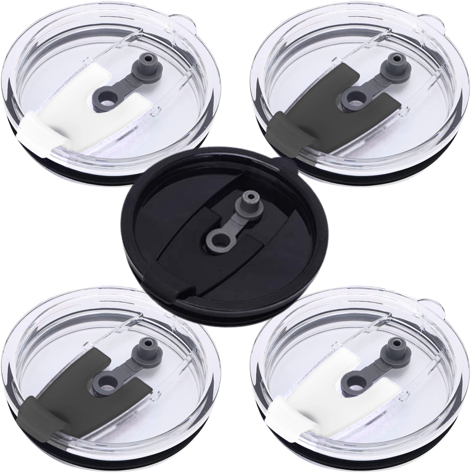 Foto 1 | 5 Tapa Con Seguro Para Vaso Térmico Yeti Rtic Ozark De 30onz (paquete 1)