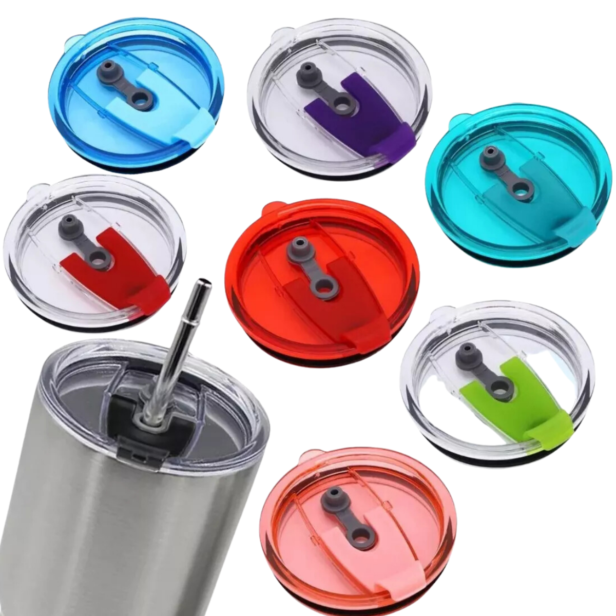 Foto 2 | 5 Tapa Con Seguro Para Vaso Térmico Yeti Rtic Ozark De 30onz (paquete 1)