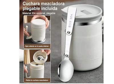 Foto 2 | Xtellar Taza Térmica Premium De Acero Inoxidable, Ideal Para Café 17oz, Incluye Cuchara