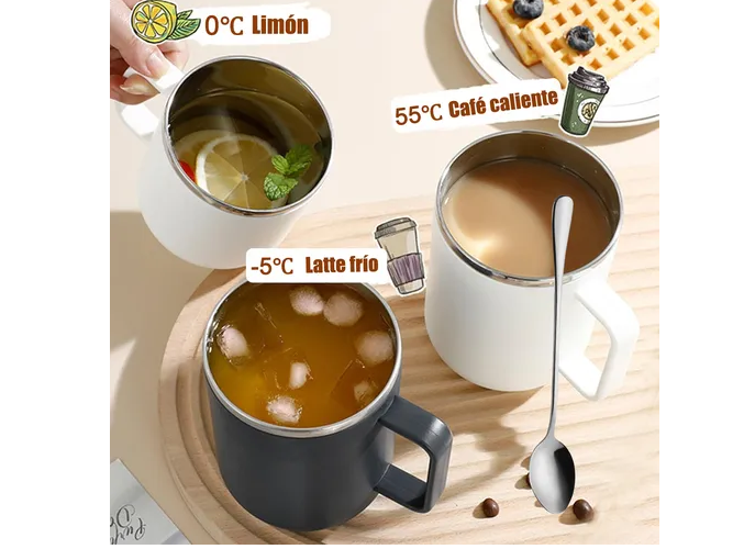 Foto 4 pulgar | Xtellar Vaso Térmico Premium De Acero Inoxidable 12 Oz – Innovador Thermos Portátil Para Café
