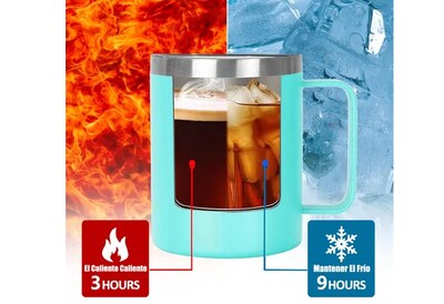 Foto 3 | Xtellar Vaso Térmico Premium De Acero Inoxidable 12 Oz – Innovador Thermos Portátil Para Café