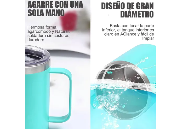 Foto 4 | Xtellar Vaso Térmico Premium De Acero Inoxidable 12 Oz – Innovador Thermos Portátil Para Café