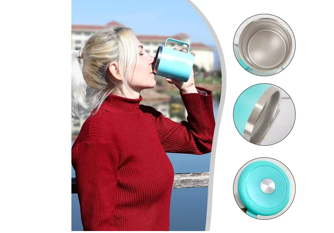 Foto 6 pulgar | Xtellar Vaso Térmico Premium De Acero Inoxidable 12 Oz – Innovador Thermos Portátil Para Café