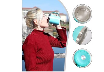 Foto 5 | Xtellar Vaso Térmico Premium De Acero Inoxidable 12 Oz – Innovador Thermos Portátil Para Café