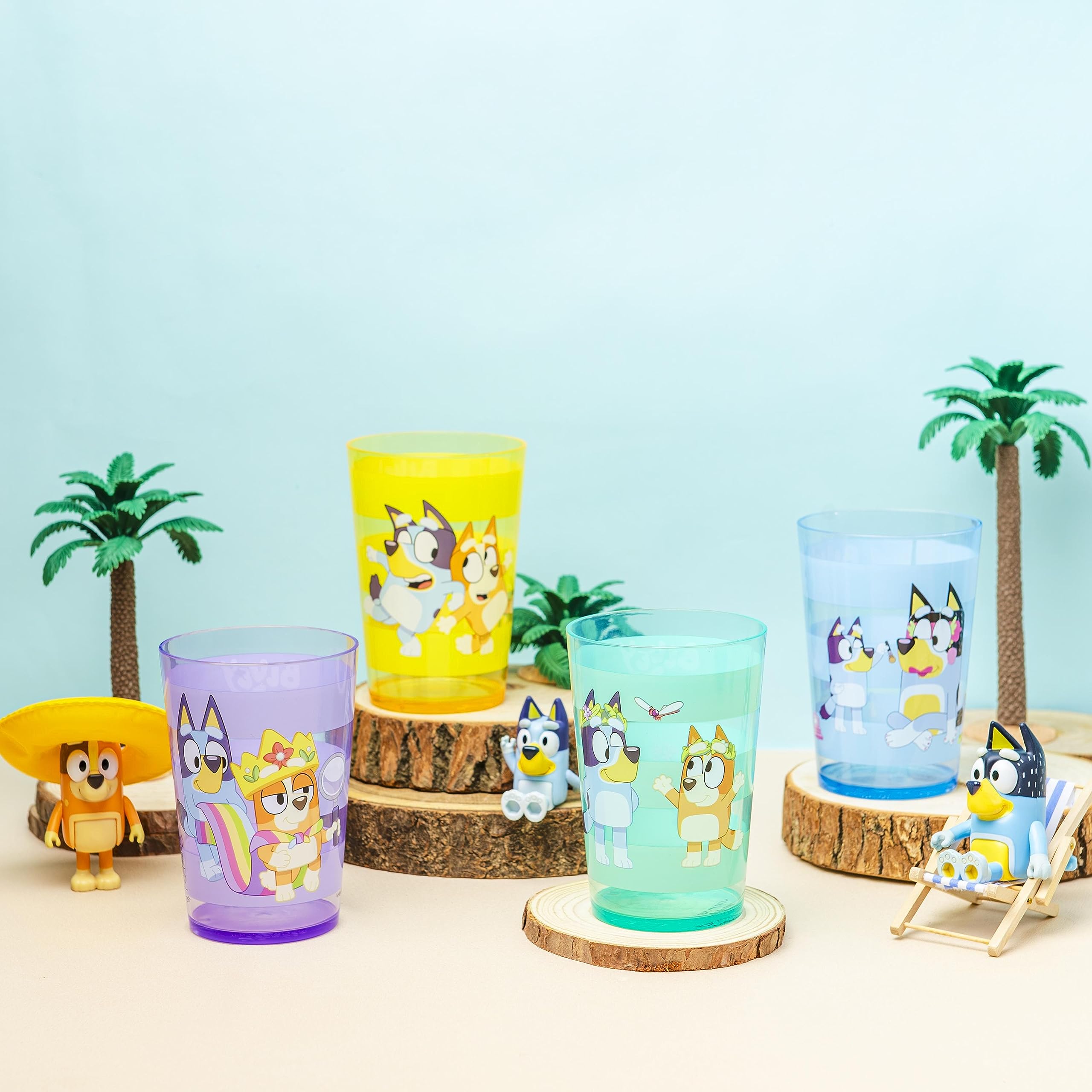 Foto 2 | Set De Vasos Anidados Zak Designs Bluey Para Niños, 430 Ml, Paquete De 4 - Venta Internacional.