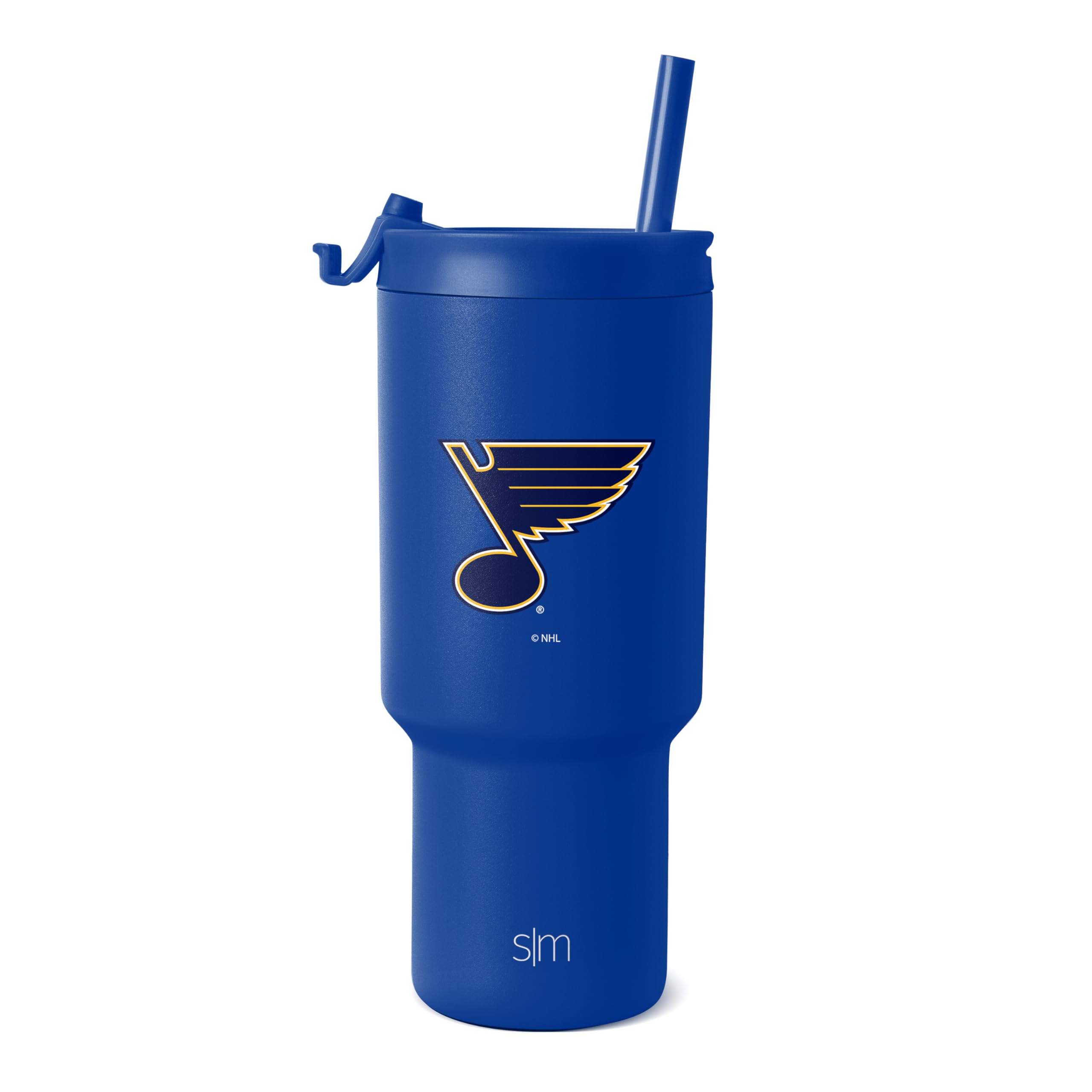 Vaso Simple Modern Nhl St. Louis Blues De 900 Ml Con Tapa Y Pajita - Venta Internacional.