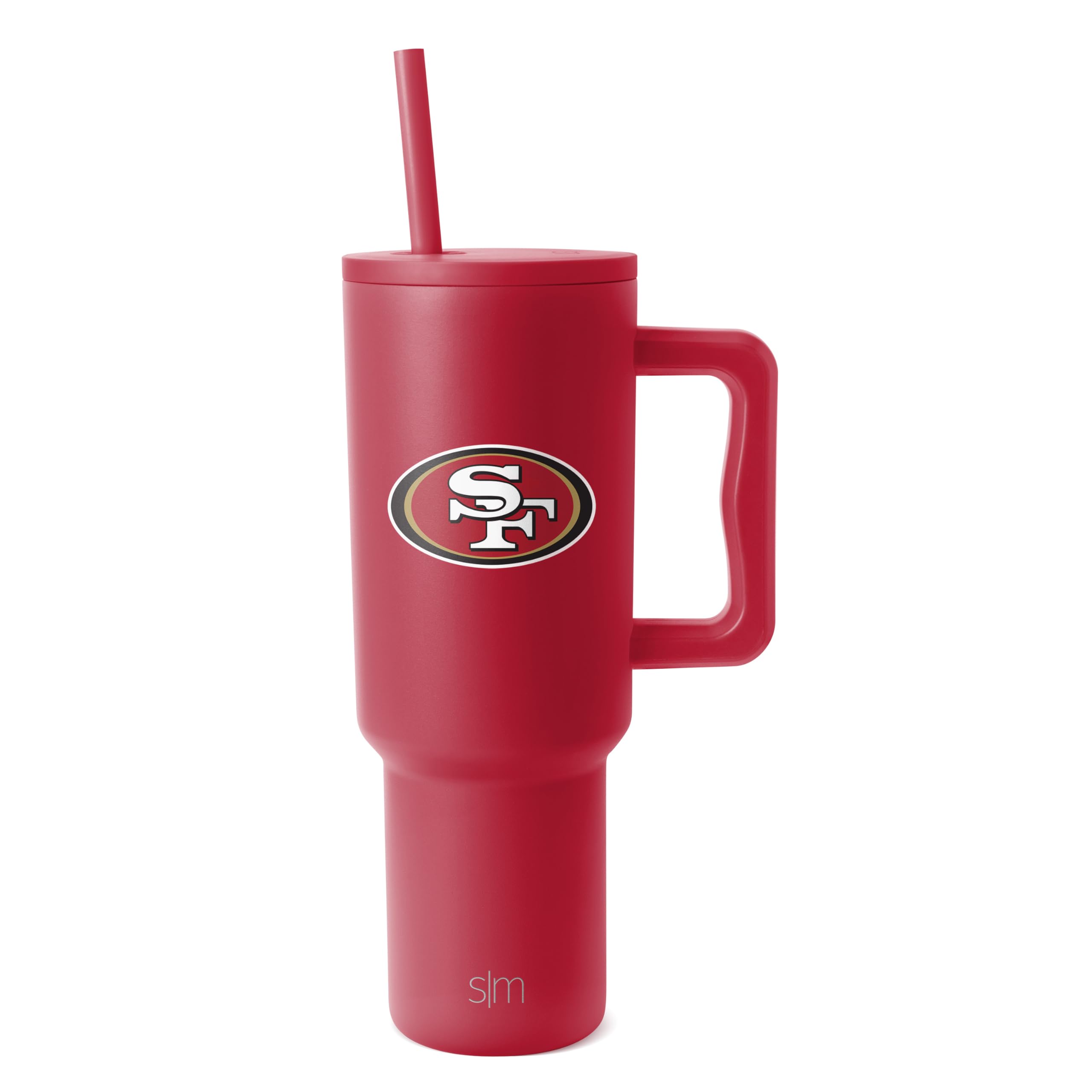 Foto 2 pulgar | Vaso Simple Modern Nfl De 1,2 L Con Asa Y Pajita San Francisco 49ers - Venta Internacional.