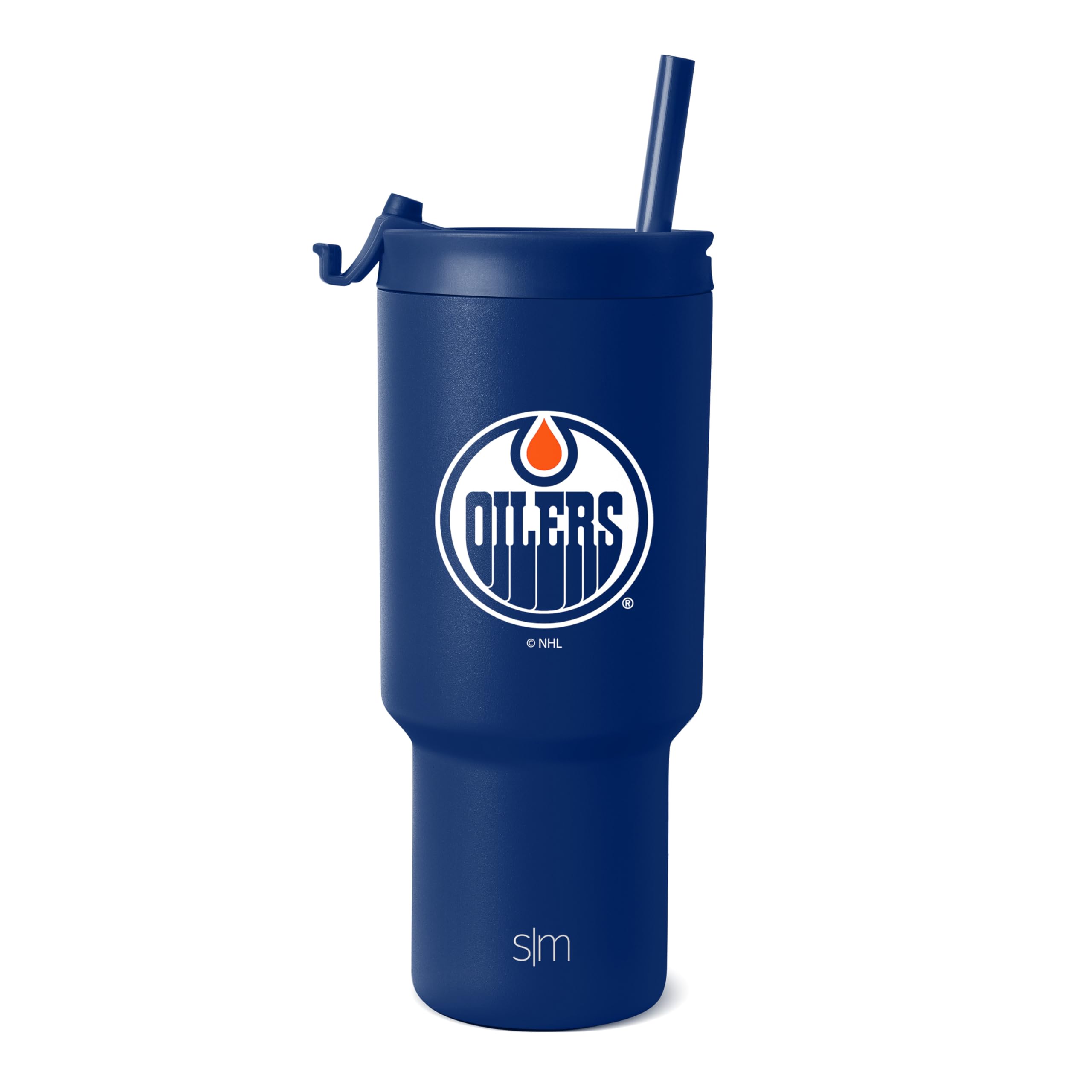 Vaso Para Aceites Edmonton De La Nhl Simple Modern, 900 Ml, Con Tapa Y Pajita - Venta Internacional.
