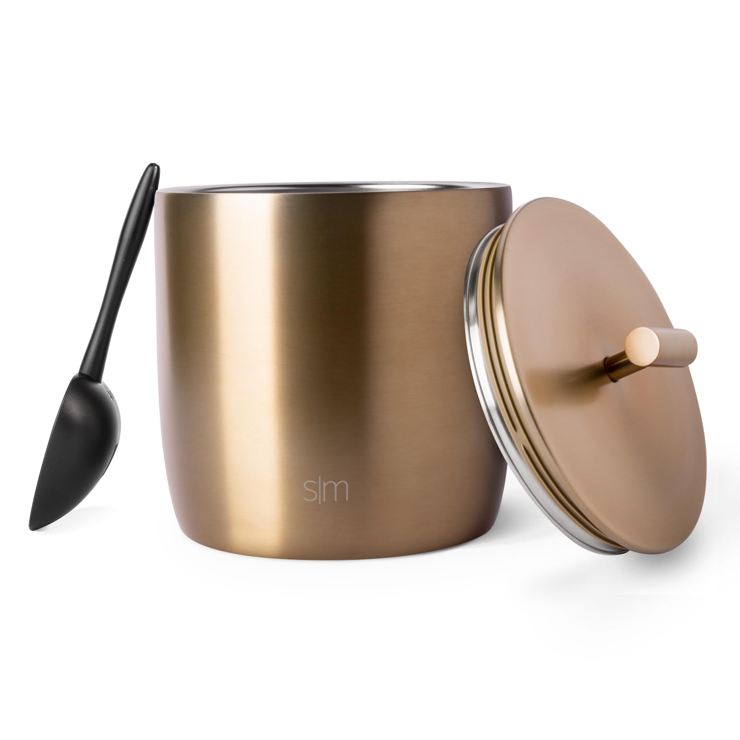 Cubitera Simple, Moderna, Aislada Al Vacío, De Acero Inoxidable De 3 Litros - Venta Internacional.