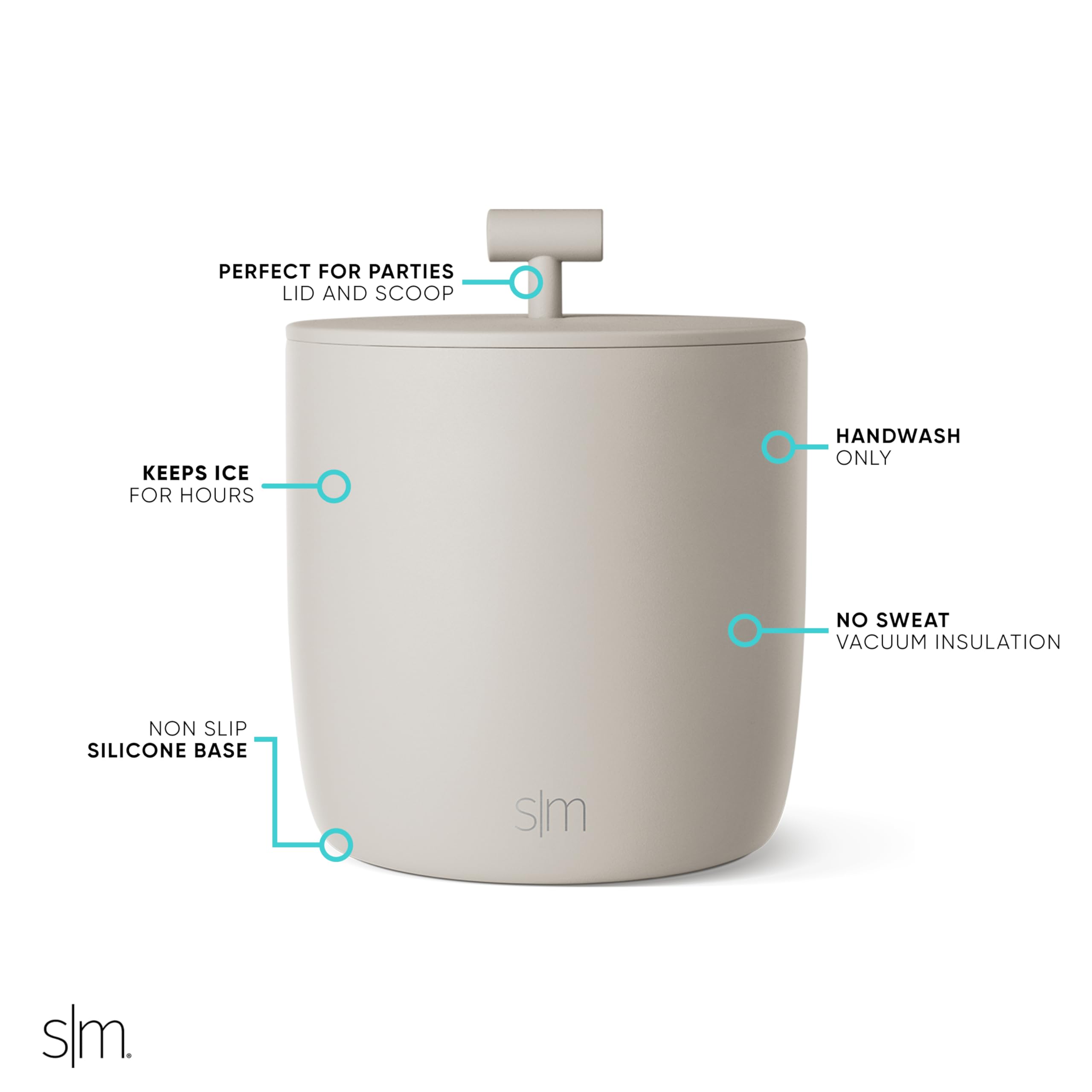 Foto 2 | Cubitera Simple, Moderna, Aislada Al Vacío, De Acero Inoxidable De 3 Litros - Venta Internacional.