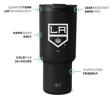 Foto 2 | Vaso Simple Modern Nhl Los Angeles Kings De Acero Inoxidable De 900 Ml - Venta Internacional.
