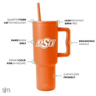 Foto 2 | Vaso Sencillo Y Moderno De Los Oklahoma State Cowboys De 1,2 L Con Asa - Venta Internacional.