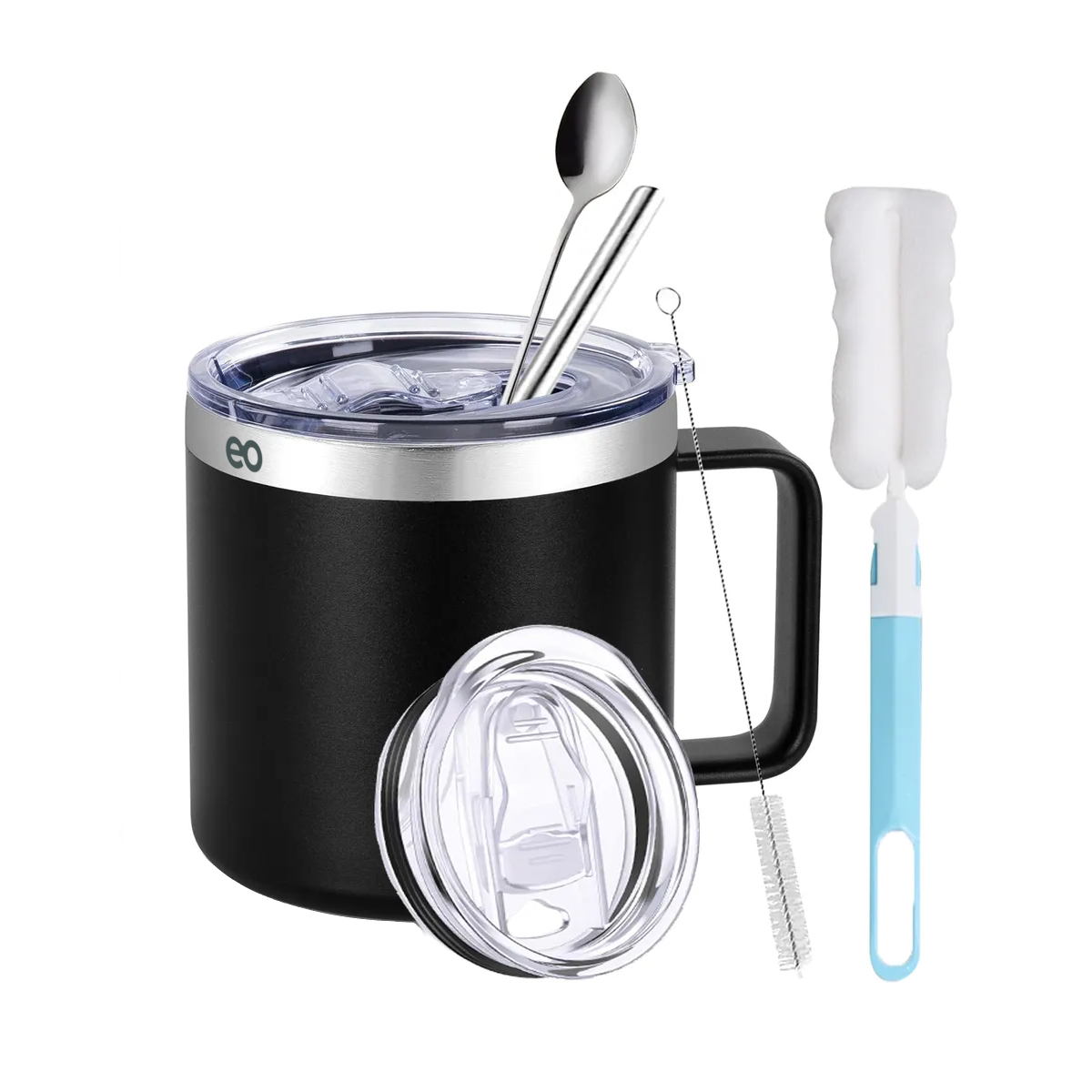 Foto 2 pulgar | Taza Térmica 14oz De Acero Inoxidable Eo Safe Imports Esi-19763 Negro