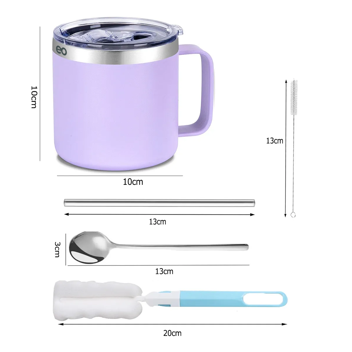 Foto 3 | Taza Térmica 14oz De Acero Inoxidable Eo Safe Imports Esi-19764 Purpura