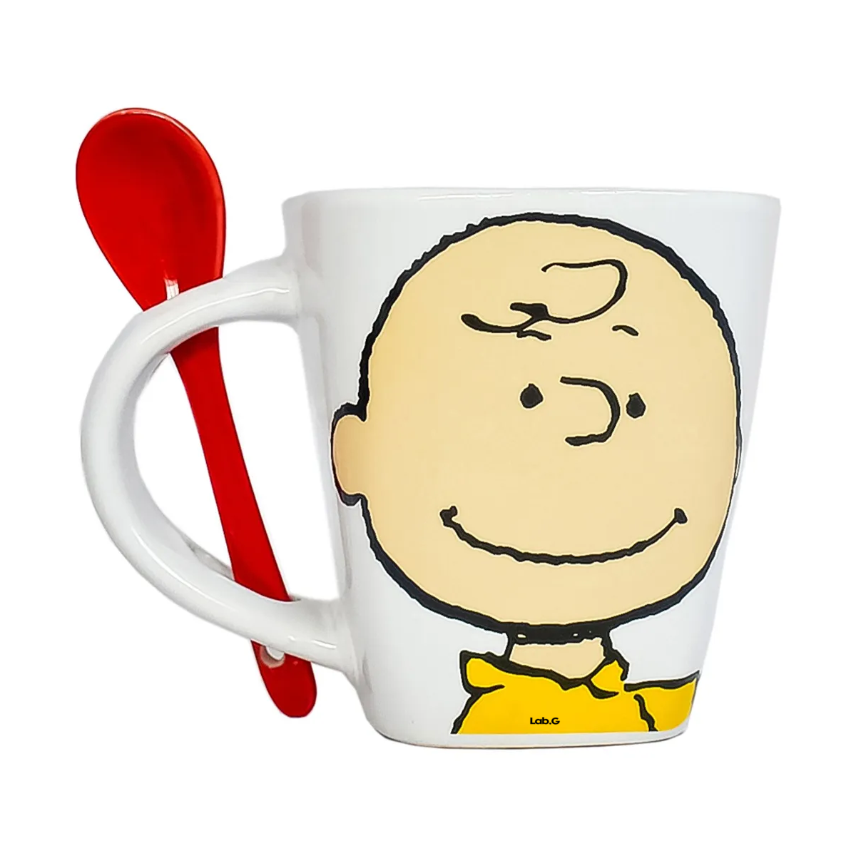 Foto 1 | Taza Para Cafe C/cuchara Snoopy Peanuts Ceramica 440ml Lab.g Blanco