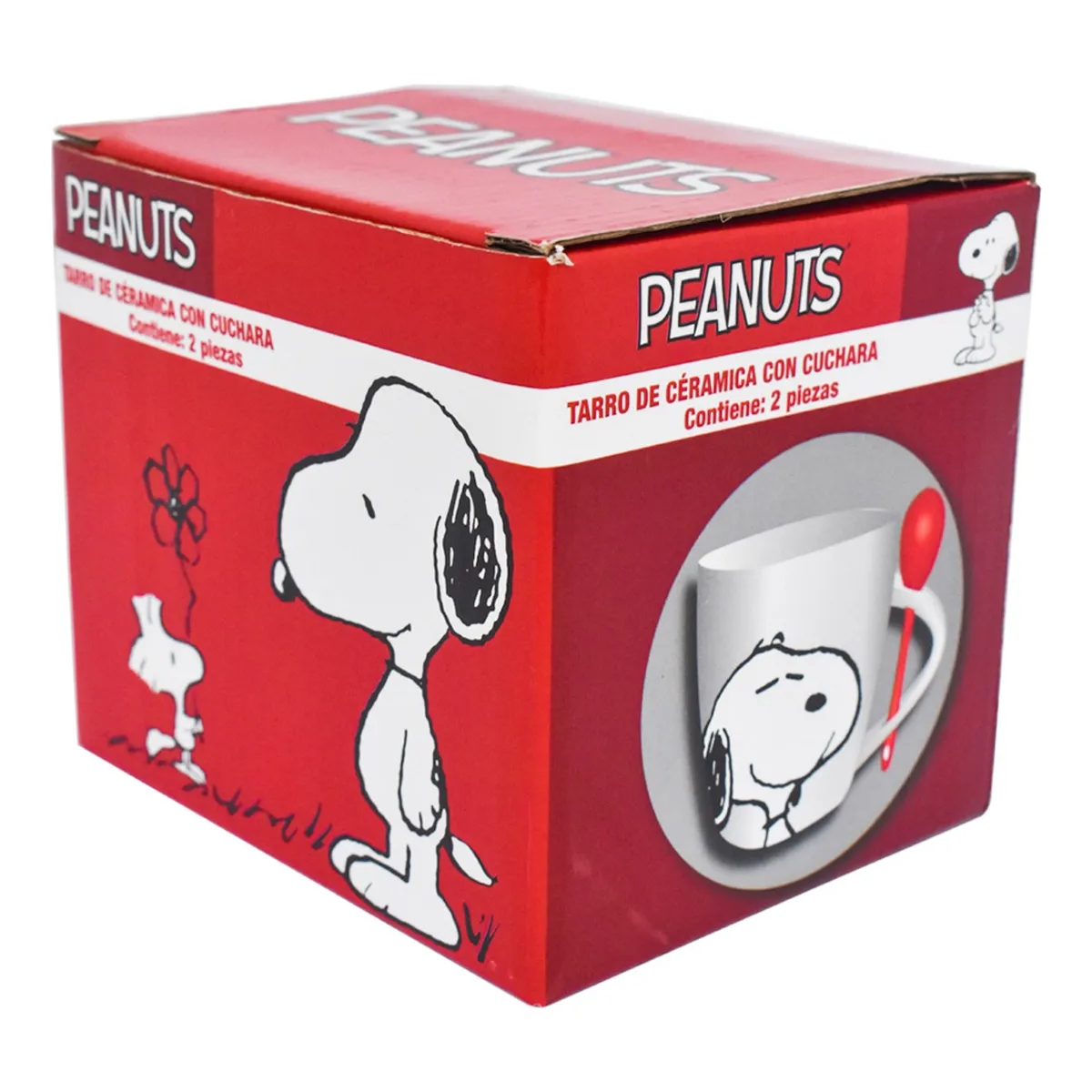Foto 6 pulgar | Taza Para Cafe C/cuchara Snoopy Peanuts Ceramica 440ml Lab.g Blanco