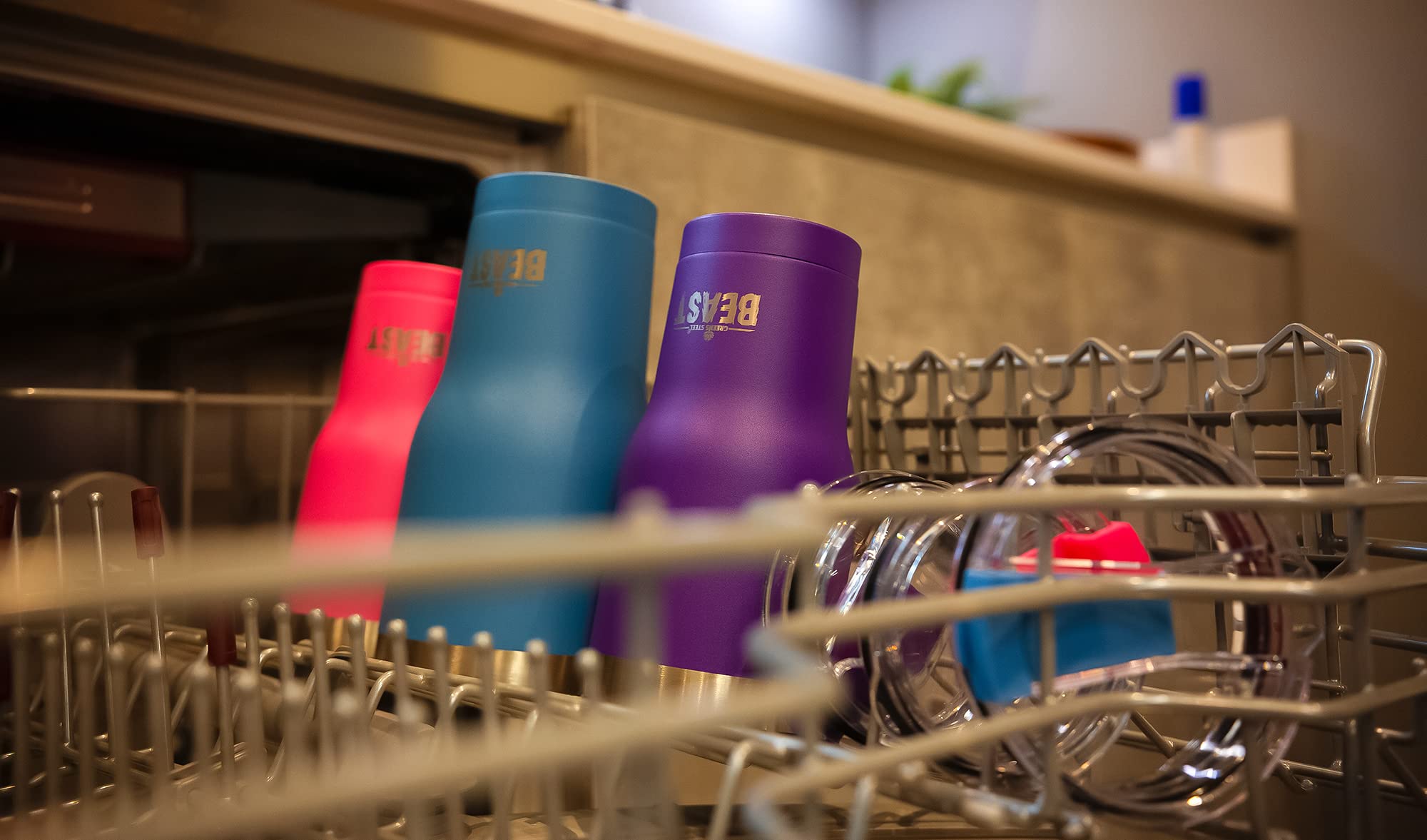 Foto 6 pulgar | Cupcake De Acero Inoxidable Tumbler Greens Steel Beast  900 Ml  Color Rosa - Venta Internacional.