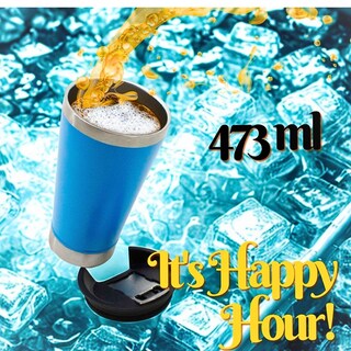 Foto 3 | Vaso Térmico De Acero Inoxidable De Doble Pared De 500 Ml Con Suave Aislamiento Azul