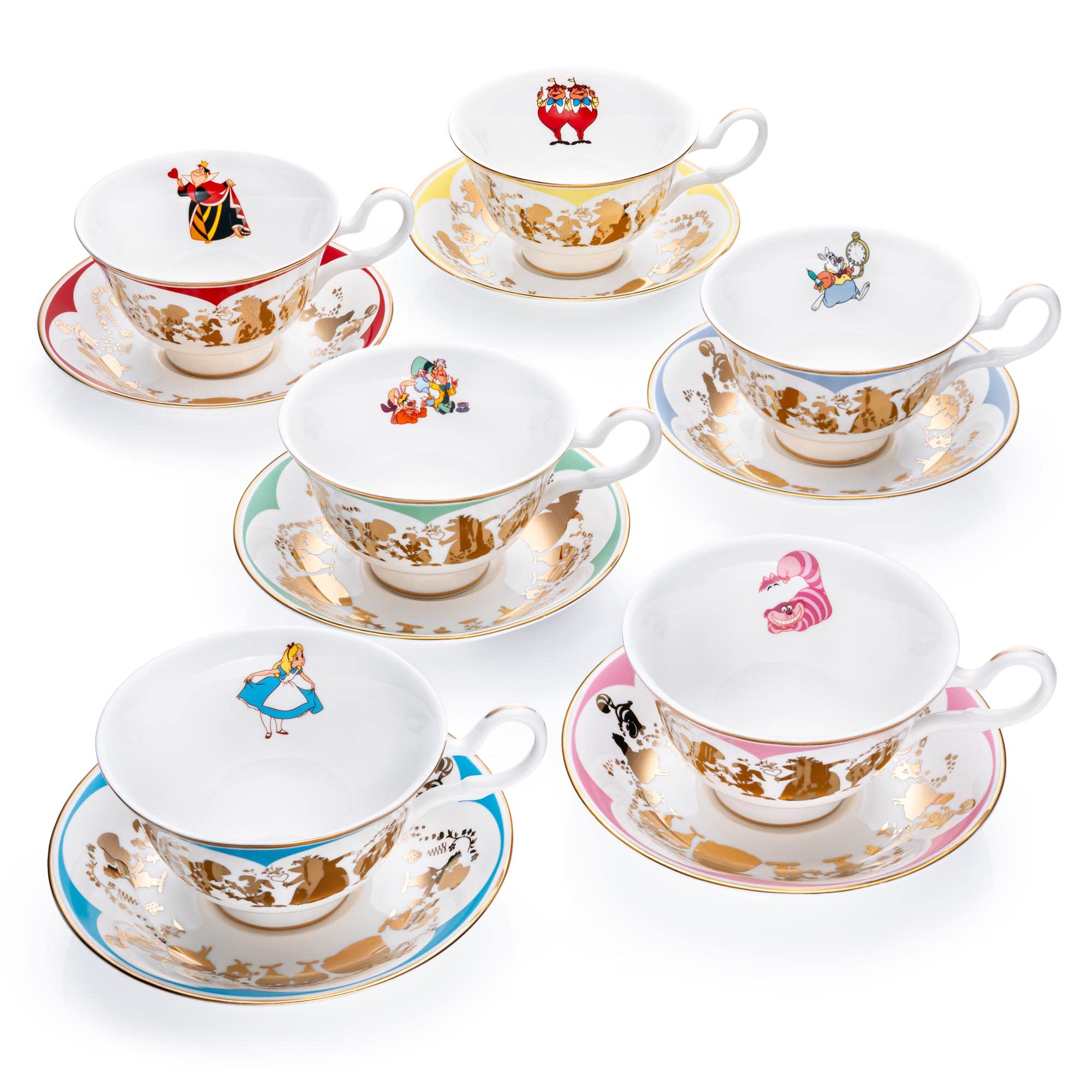 Foto 7 pulgar | Taza Y Platillo Disney Alicia En El País De Las Maravillas White Rabbit - Venta Internacional.