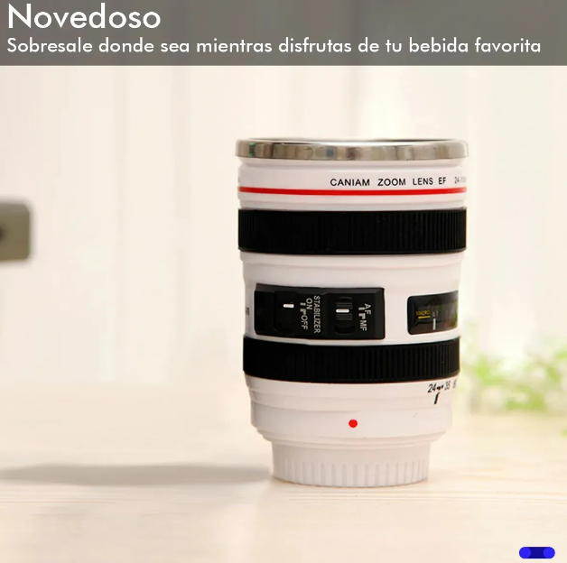 Foto 4 pulgar | Xtellar - Termo De Acero Inoxidable Estilo Lente Fotográfico: Versátil  Conserva Temperatura Y Ultra-seguro