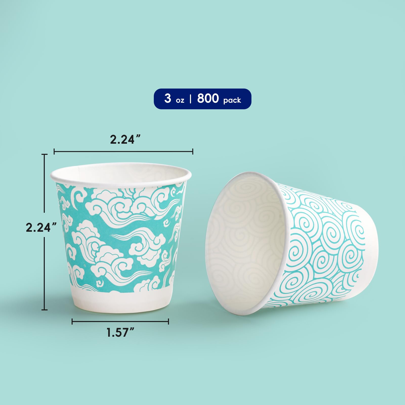 Foto 3 pulgar | Vasos De Baño Desechables Jolly Chef  90 Ml  800 Unidades - Venta Internacional.
