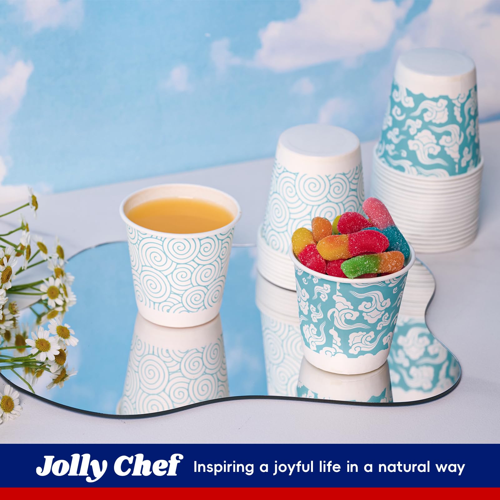 Foto 4 pulgar | Vasos De Baño Desechables Jolly Chef  90 Ml  800 Unidades - Venta Internacional.