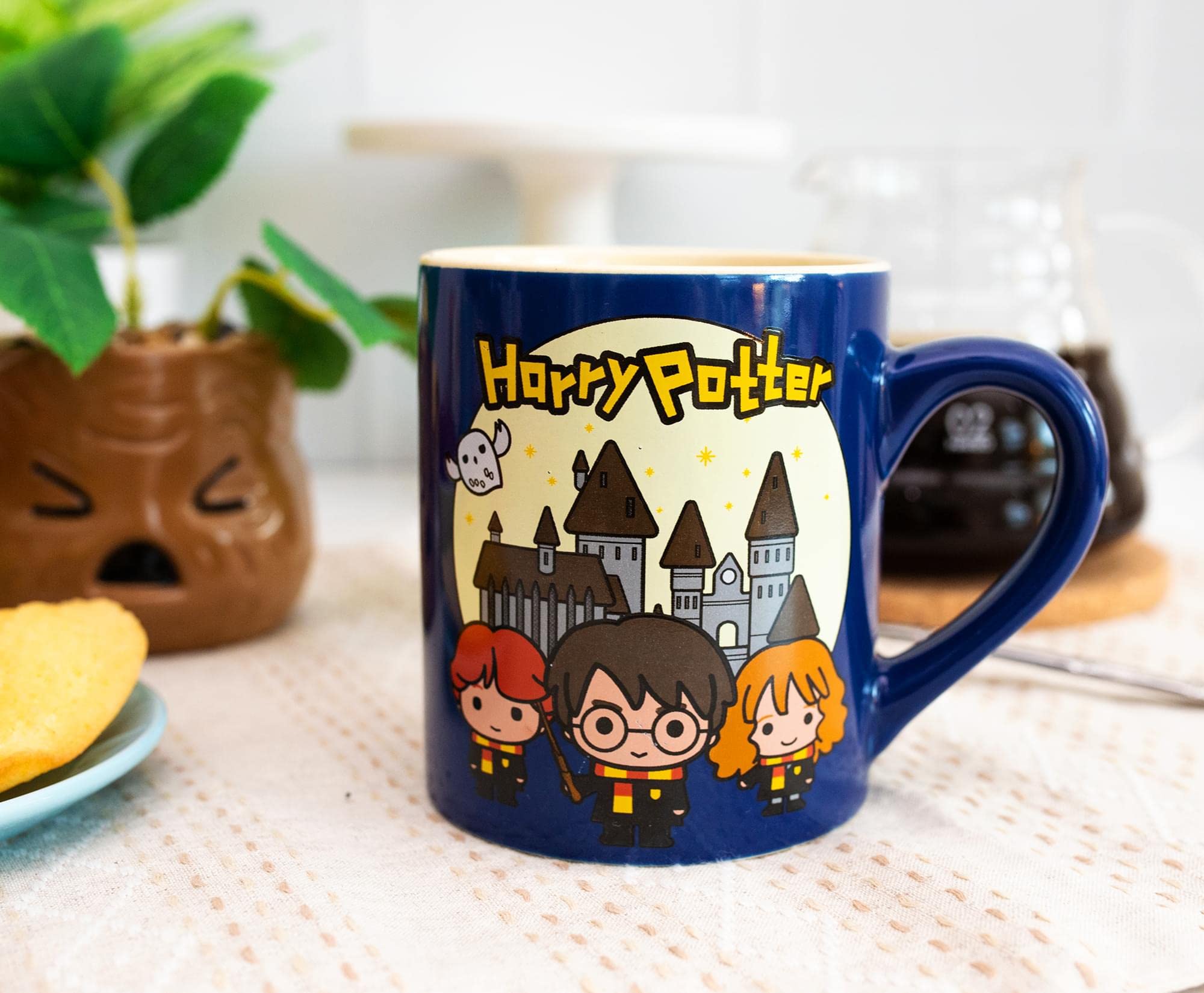 Foto 4 pulgar | Taza De Cerámica Plateada Con Dibujos Animados De Buffalo Chibi De Harry Potter  420 Ml - Venta Internacional.