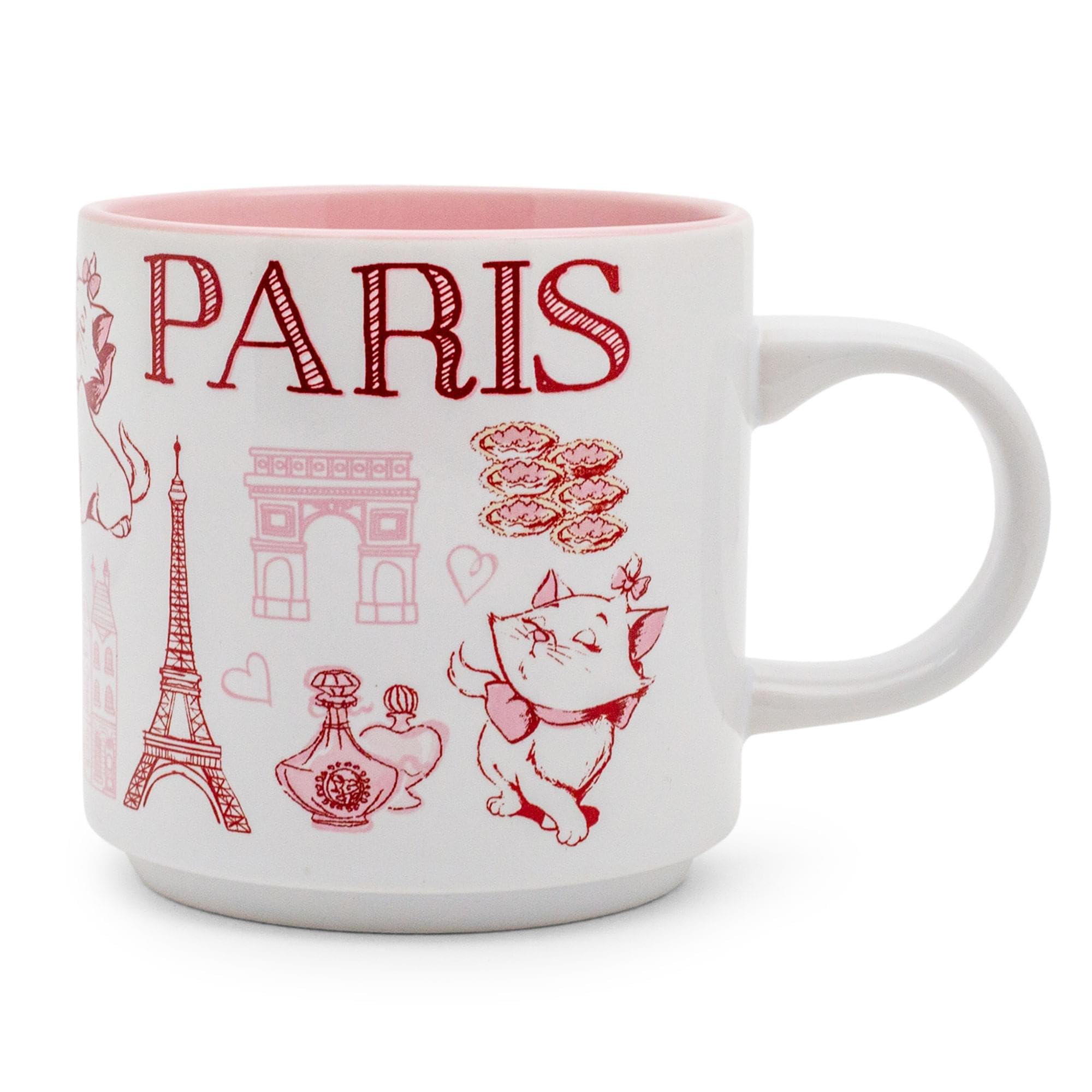 Foto 2 pulgar | Taza De Café Disney The Aristocats Marie Pink  380 Ml  Cerámica - Venta Internacional.