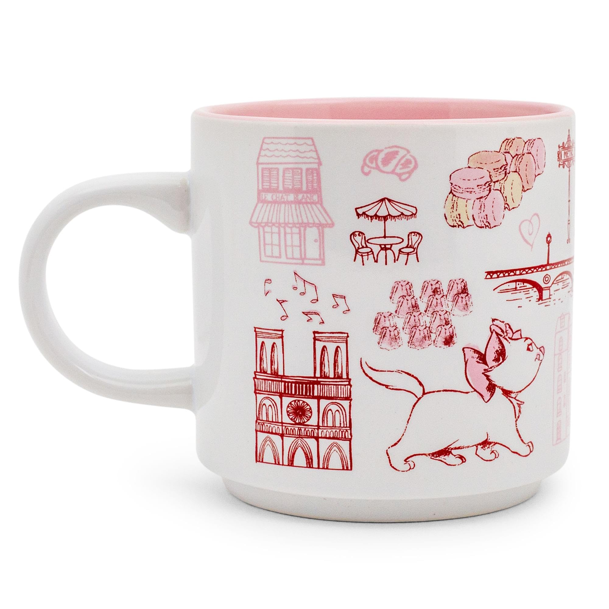 Foto 4 pulgar | Taza De Café Disney The Aristocats Marie Pink  380 Ml  Cerámica - Venta Internacional.