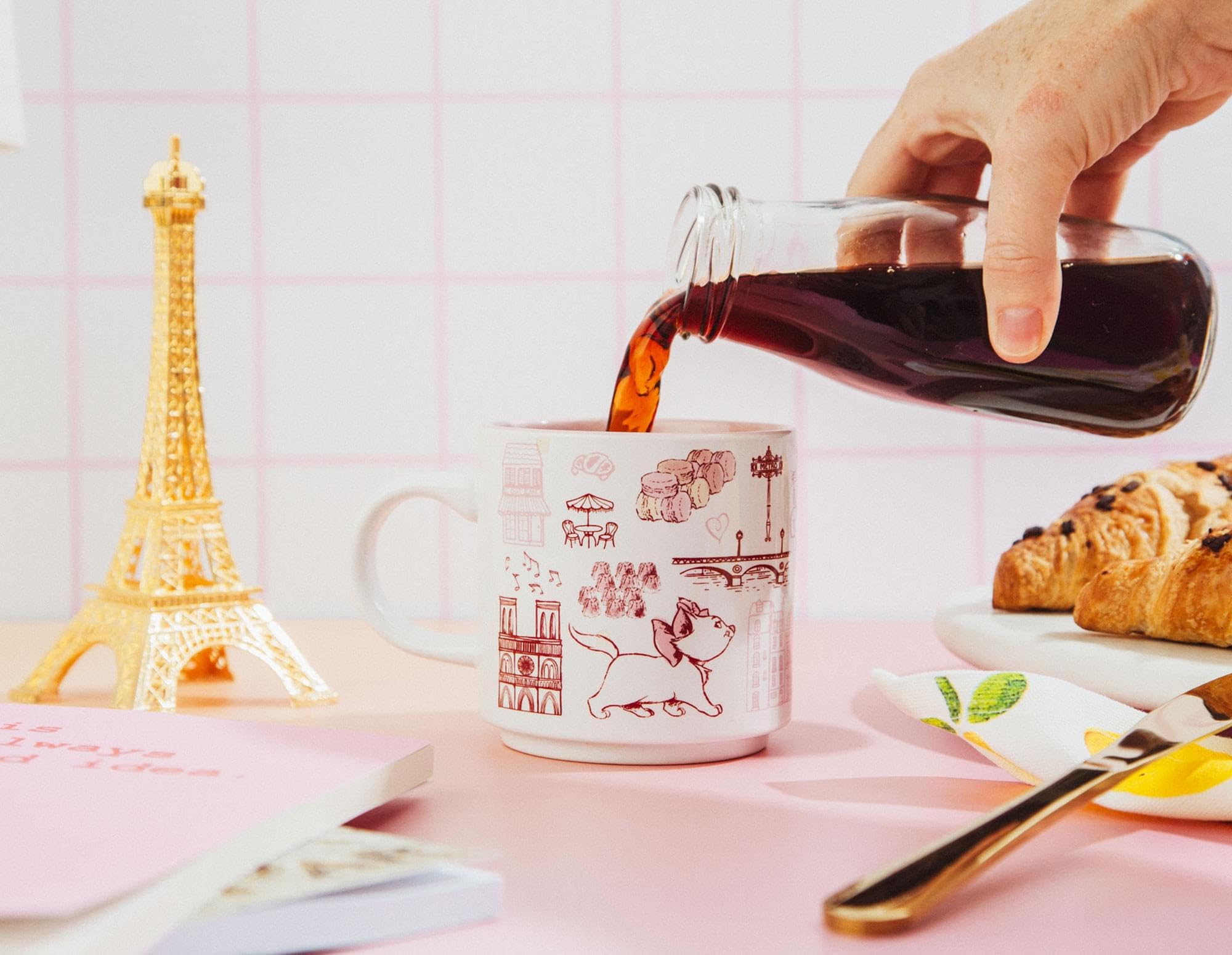 Foto 7 | Taza De Café Disney The Aristocats Marie Pink  380 Ml  Cerámica - Venta Internacional.