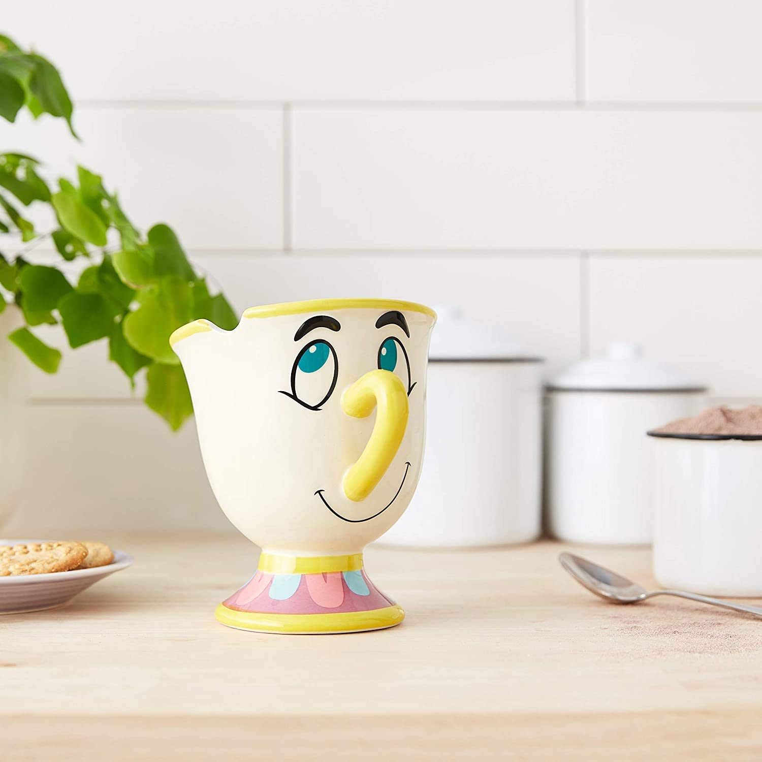 Foto 6 pulgar | Taza De Café Silver Buffalo Disney's Beauty And The Beast Chip - Venta Internacional.