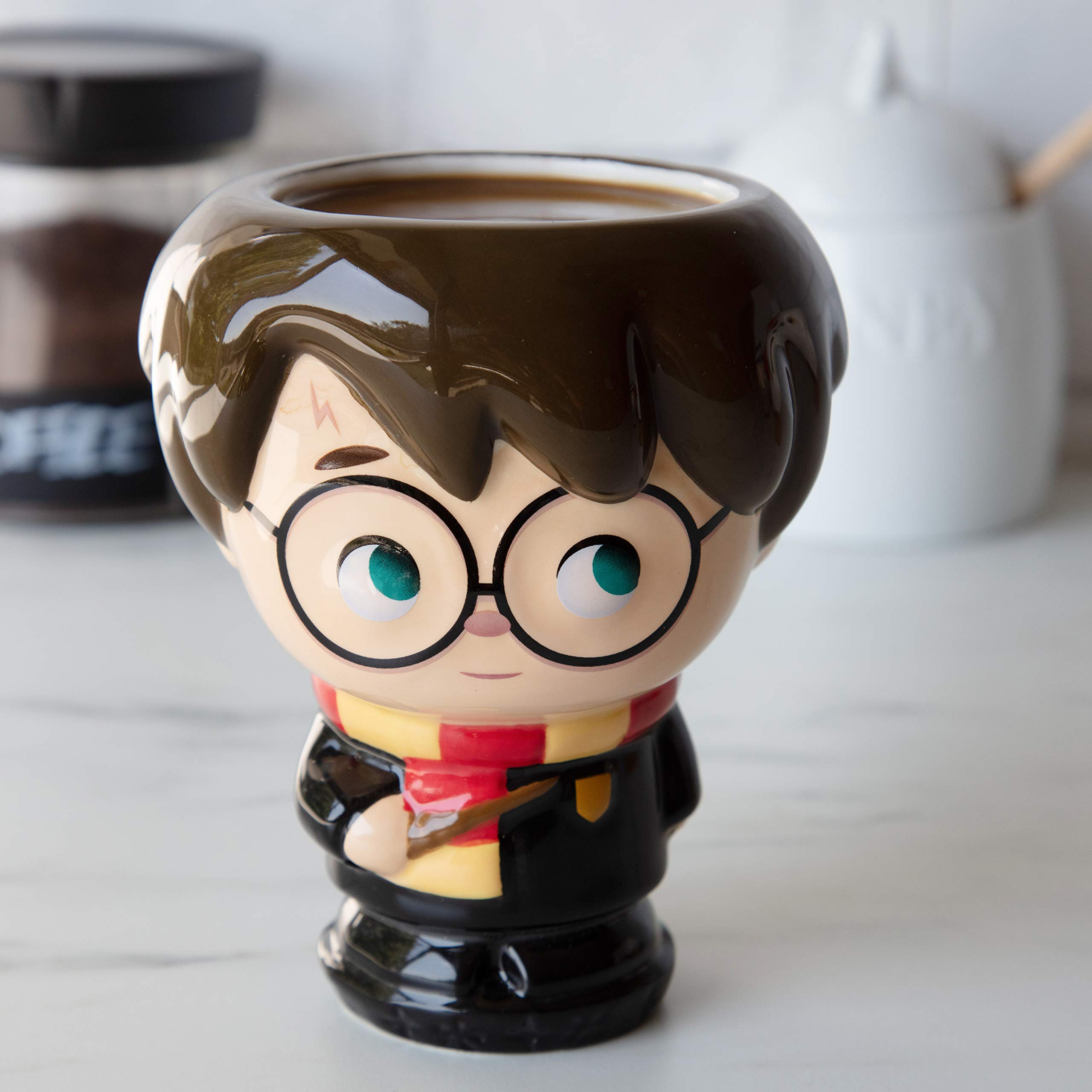 Foto 3 pulgar | Taza De Café Con Figura Kawaii De Harry Potter  480 Ml  Cerámica - Venta Internacional.