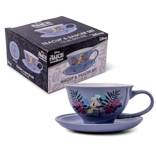 Foto 4 | Taza De Té Y Platillo Silver Buffalo Alicia En El País De Las Maravillas 350 Ml - Venta Internacional.