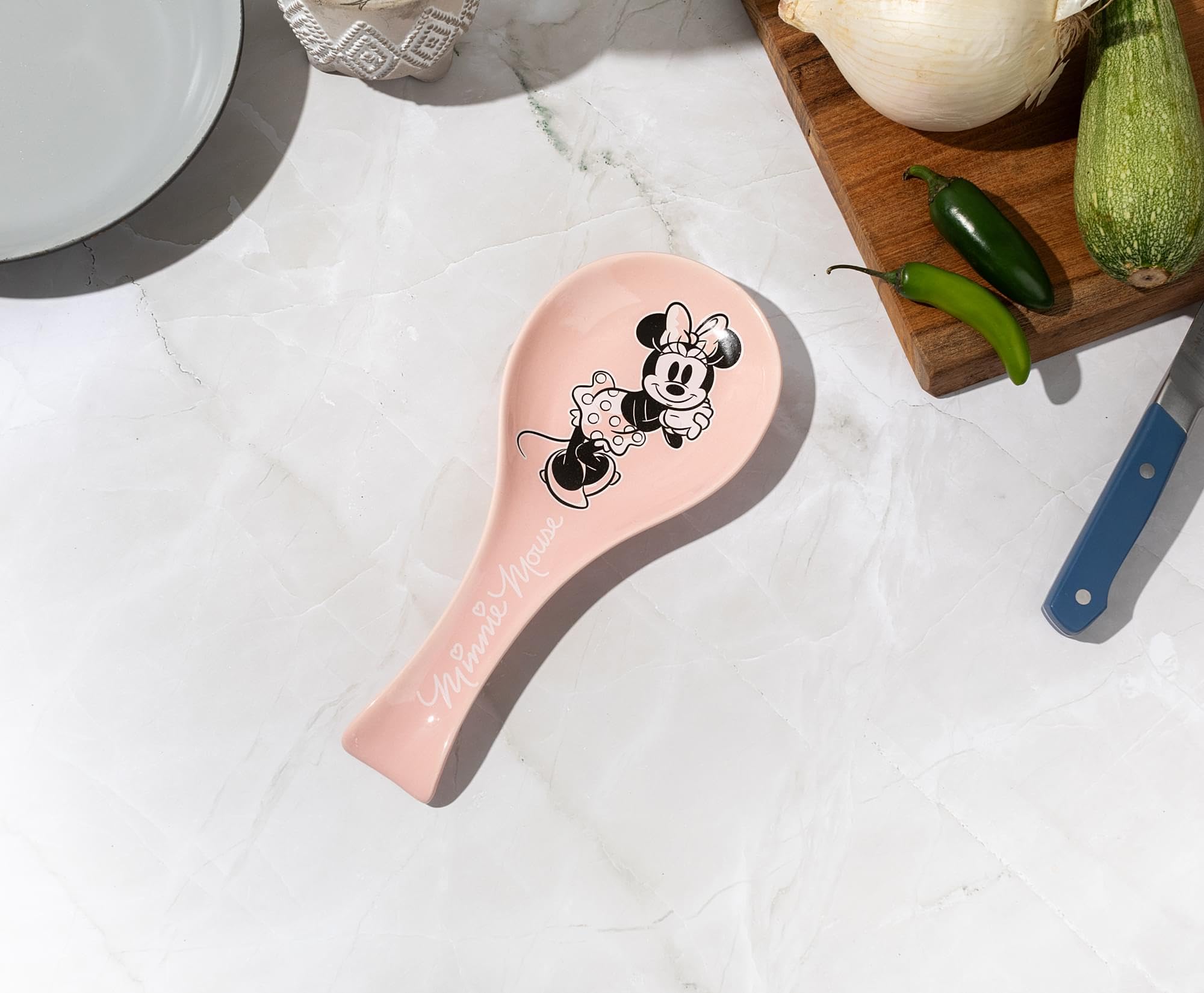 Foto 5 pulgar | Soporte Para Cucharas  Color Plateado  Cerámica De Buffalo Disney Minnie Mouse - Venta Internacional.