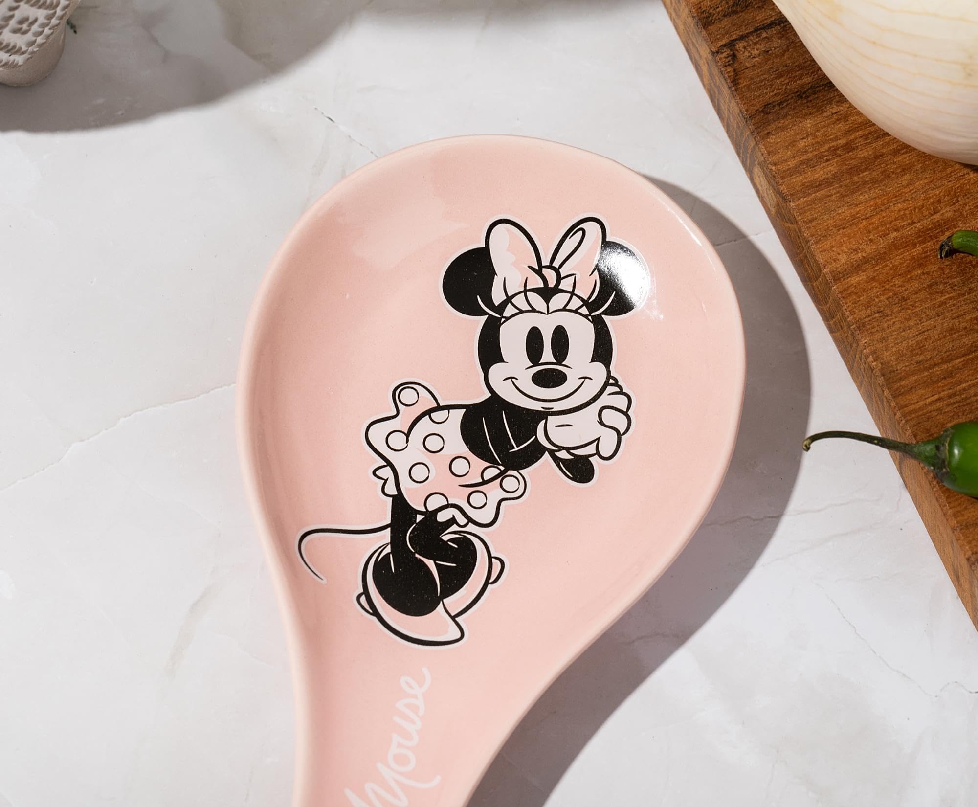 Foto 6 | Soporte Para Cucharas  Color Plateado  Cerámica De Buffalo Disney Minnie Mouse - Venta Internacional.