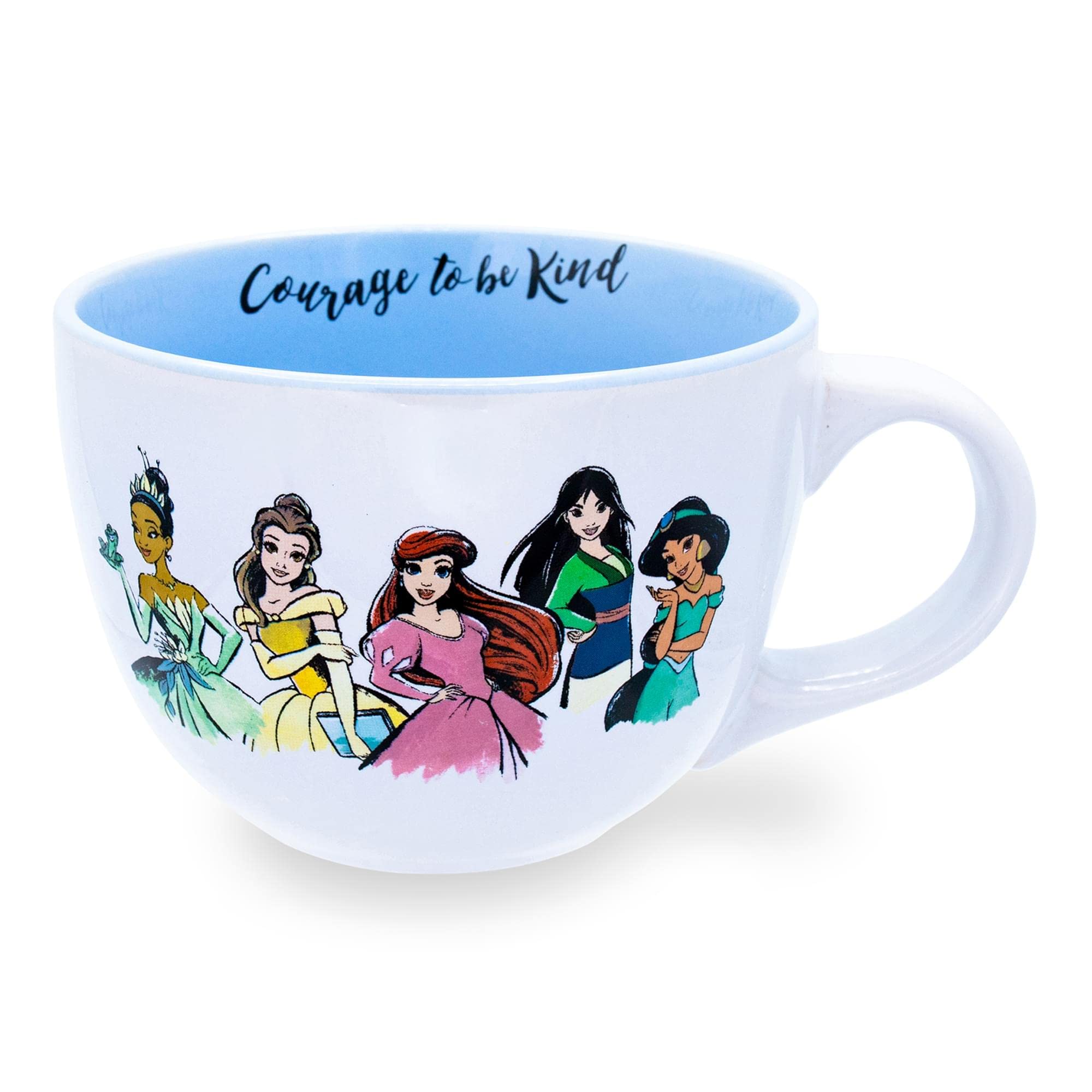Foto 3 pulgar | Taza De Sopa Plateada Con Diseño De Buffalo Disney Princess  710 Ml  Cerámica - Venta Internacional.