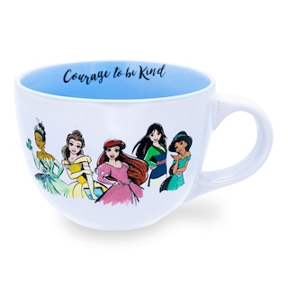 Foto 2 | Taza De Sopa Plateada Con Diseño De Buffalo Disney Princess 710 Ml Cerámica - Venta Internacional.