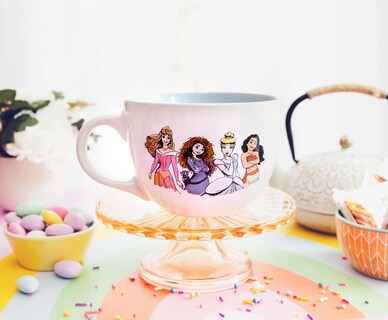 Foto 4 | Taza De Sopa Plateada Con Diseño De Buffalo Disney Princess 710 Ml Cerámica - Venta Internacional.