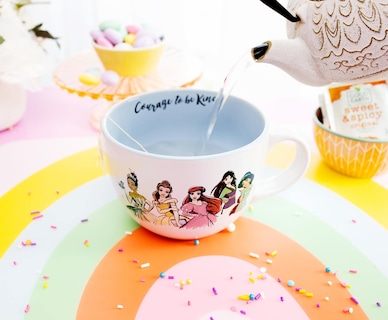 Foto 6 | Taza De Sopa Plateada Con Diseño De Buffalo Disney Princess 710 Ml Cerámica - Venta Internacional.