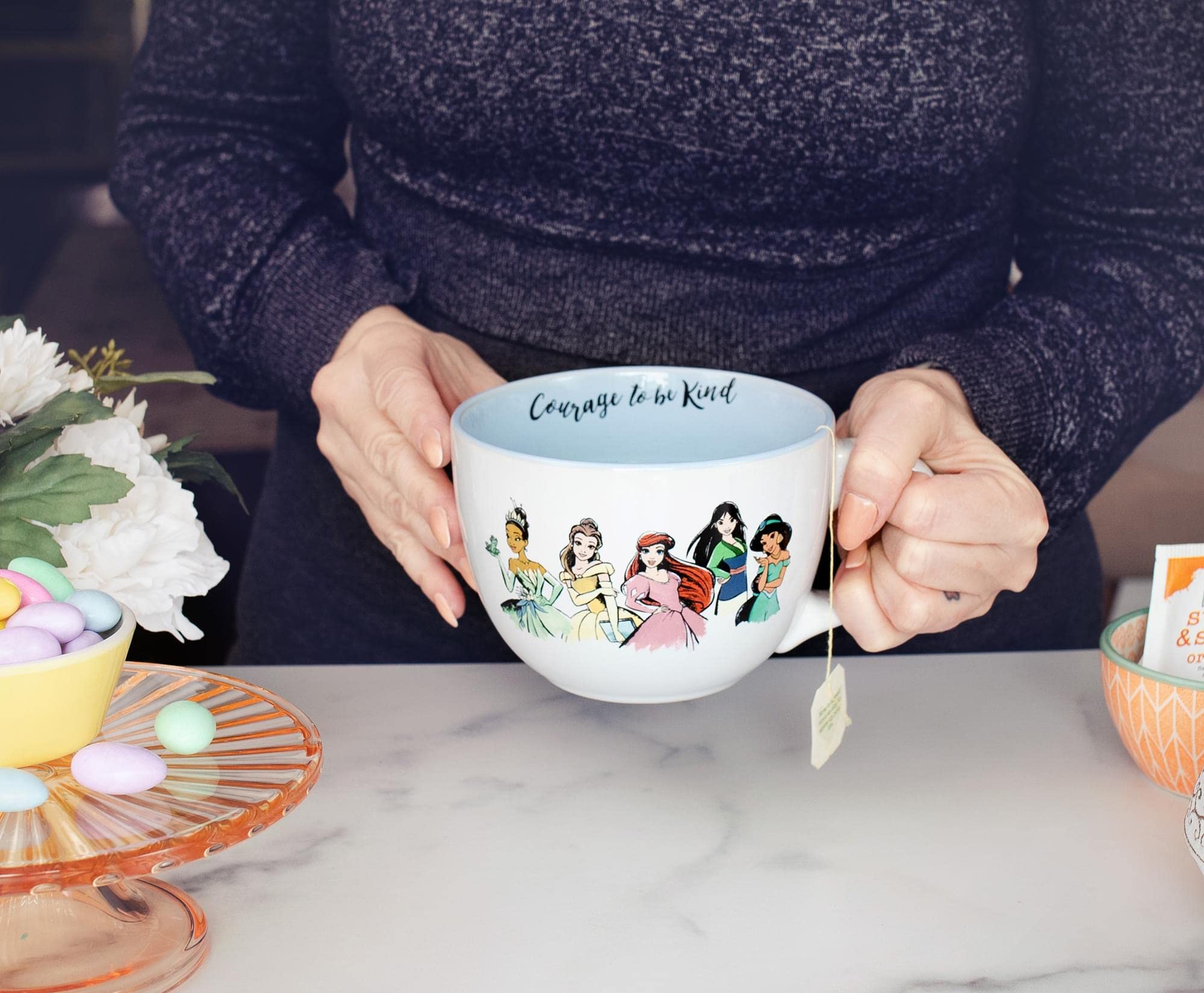Foto 8 pulgar | Taza De Sopa Plateada Con Diseño De Buffalo Disney Princess  710 Ml  Cerámica - Venta Internacional.