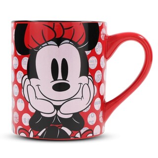 Foto 2 | Taza De Cerámica Plateada Con Diseño De Buffalo Disney Minnie Mouse 400 Ml - Venta Internacional.