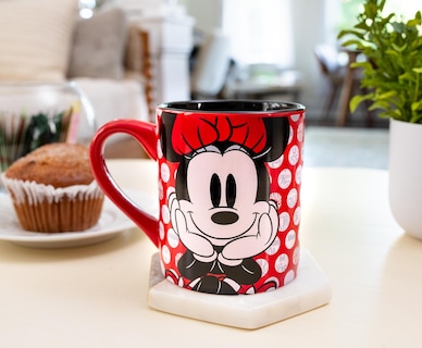 Foto 5 | Taza De Cerámica Plateada Con Diseño De Buffalo Disney Minnie Mouse 400 Ml - Venta Internacional.