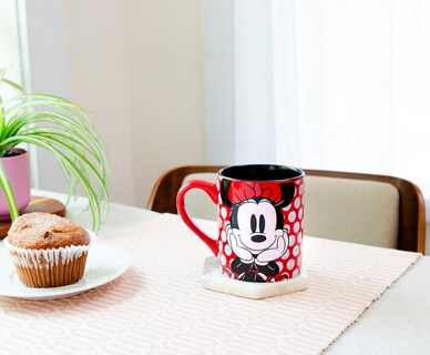 Foto 6 | Taza De Cerámica Plateada Con Diseño De Buffalo Disney Minnie Mouse 400 Ml - Venta Internacional.
