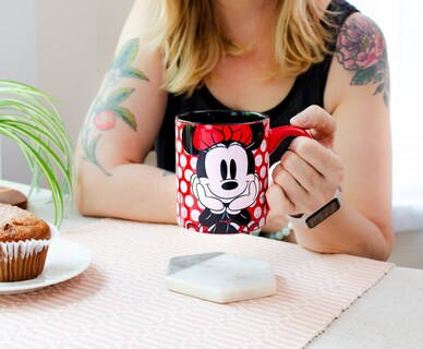 Foto 7 | Taza De Cerámica Plateada Con Diseño De Buffalo Disney Minnie Mouse 400 Ml - Venta Internacional.