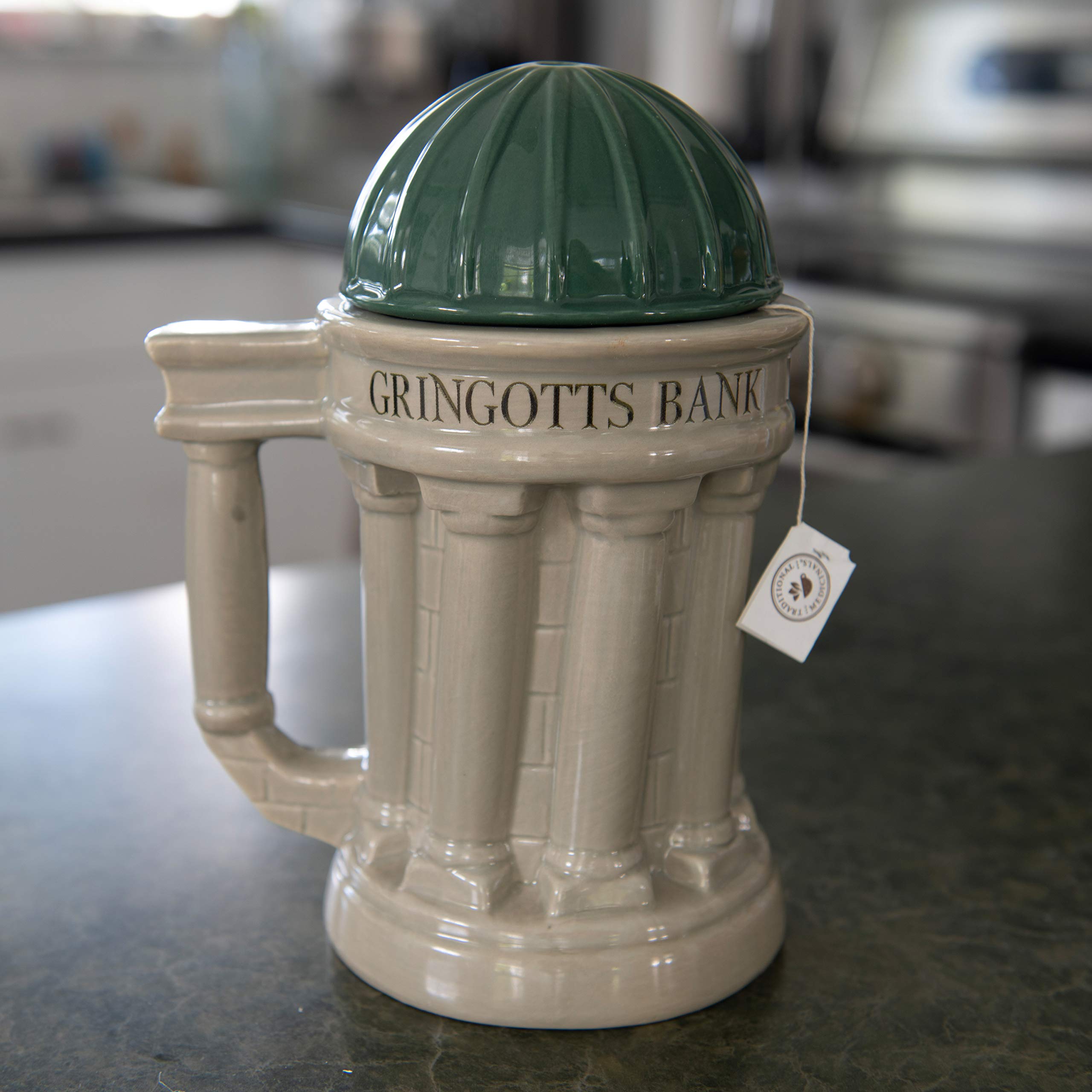 Foto 8 pulgar | Taza Harry Potter Gringotts Bank De Cerámica De 900 Ml Con Tapa - Venta Internacional.