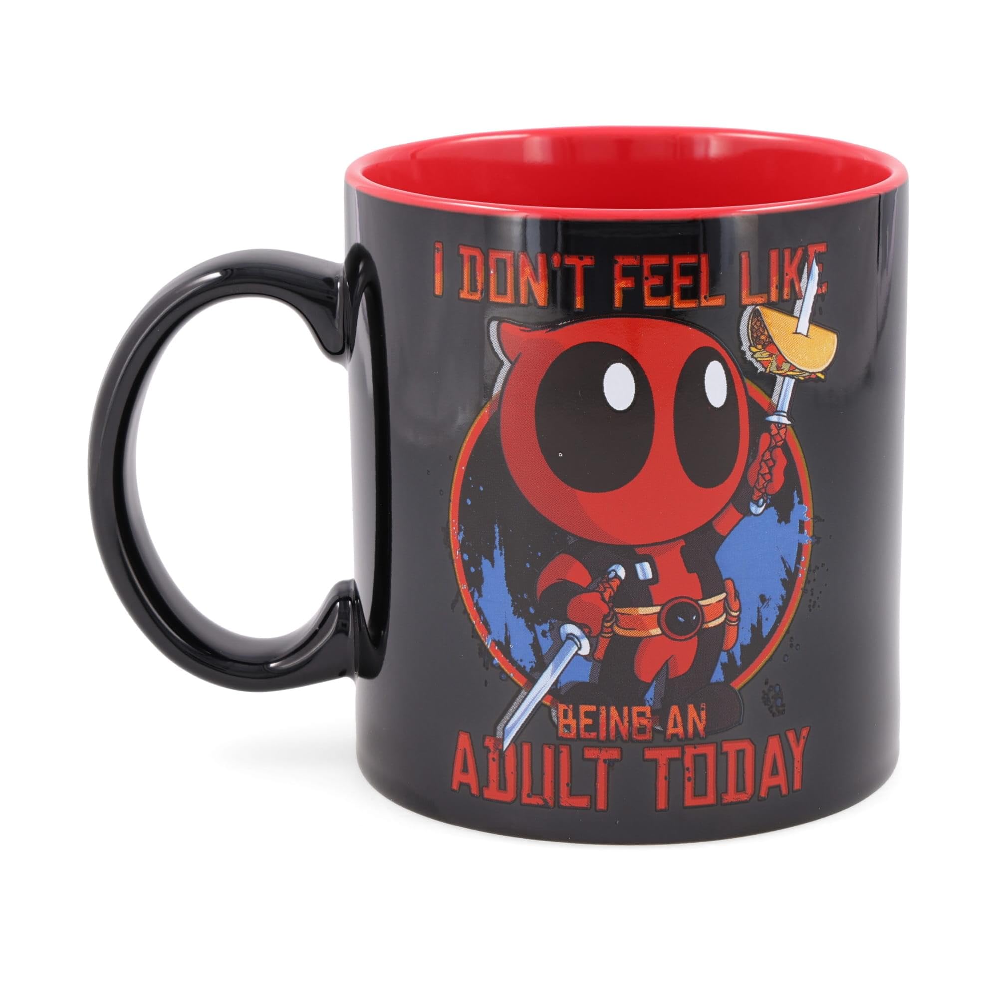 Foto 3 pulgar | Taza De Cerámica Plateada Buffalo Marvel Deadpool 600 Ml - Venta Internacional.
