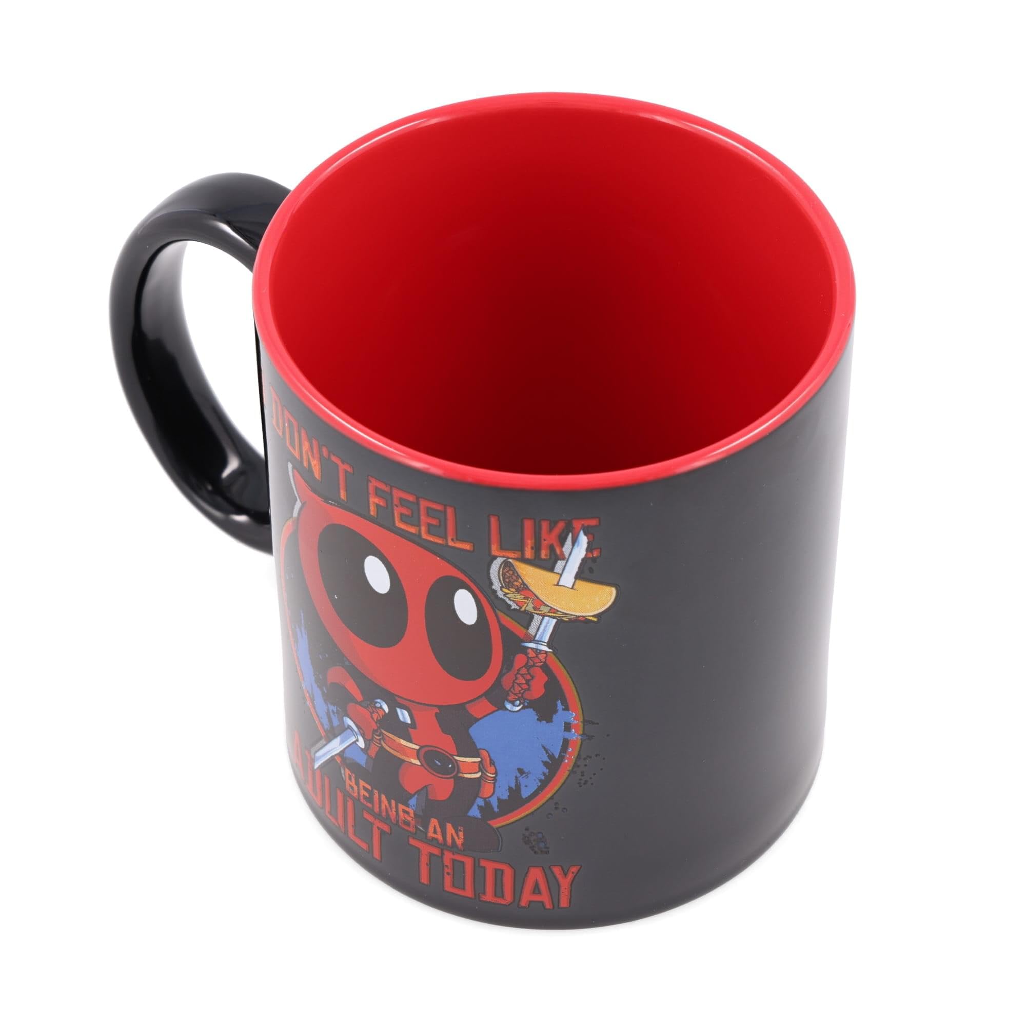 Foto 3 | Taza De Cerámica Plateada Buffalo Marvel Deadpool 600 Ml - Venta Internacional.