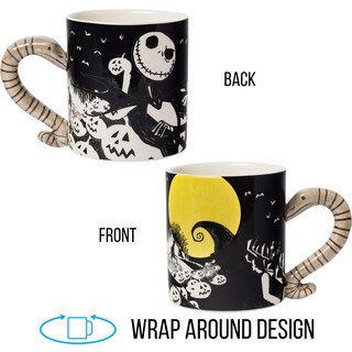 Foto 2 | Taza De Cerámica Plateada Buffalo Disney Nightmare Before Christmas - Venta Internacional.