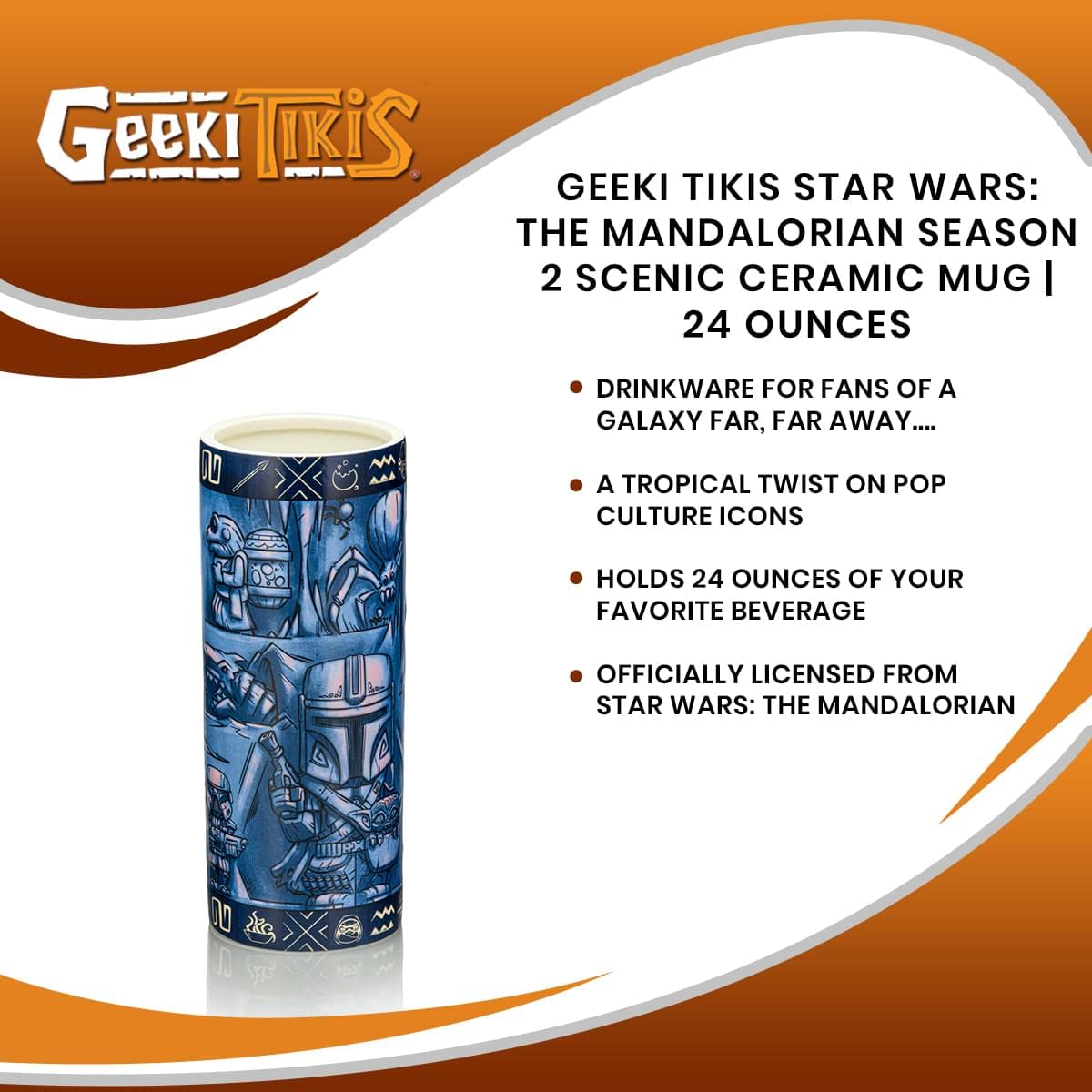 Foto 7 | Taza Geeki Tikis Star Wars The Mandalorian Season 2 710 Ml - Venta Internacional.